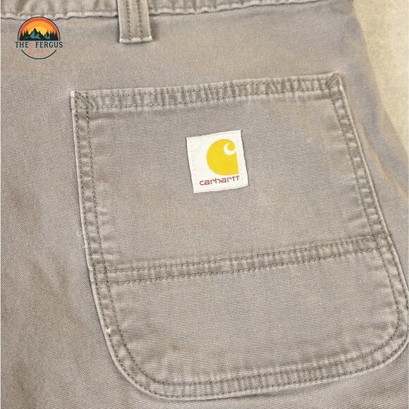 Carhartt Rugged Flex Rigby Cargo Shorts Gray Relaxed Fit Workwear Men's Size 44 - Picture 3 of 7